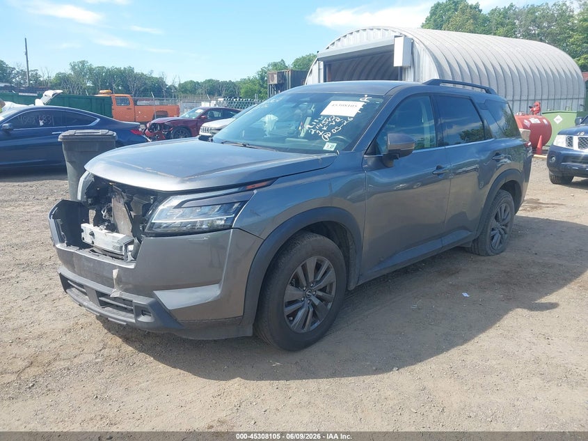 2022 Nissan Pathfinder VIN 5N1DR3BC9NC214342 IAAI salvage auction — FRONT END, Salvage Title, sold $6,700 on 2026-07-09 (photo 2)