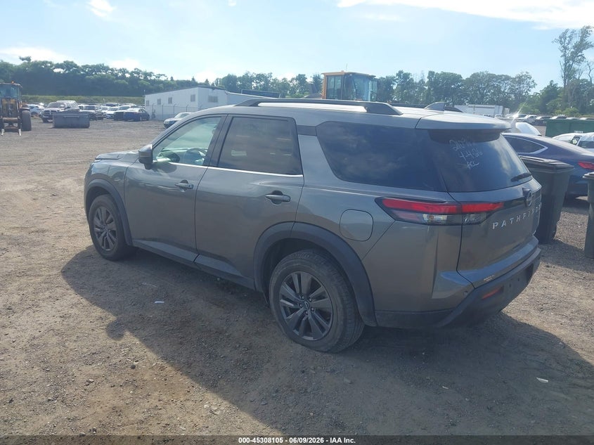 2022 Nissan Pathfinder VIN 5N1DR3BC9NC214342 IAAI salvage auction — FRONT END, Salvage Title, sold $6,700 on 2026-07-09 (photo 3)