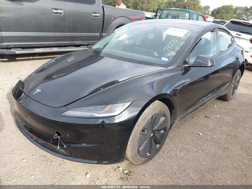 2025 Tesla Model 3 VIN 5YJ3E1EA6SF072928 IAAI salvage auction — RIGHT SIDE, Salvage Title, sold $7,700 on 2026-07-28 (photo 2)