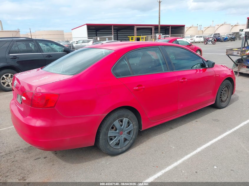 2013 Volkswagen Jetta VIN 3VW2K7AJ0DM260904 IAAI salvage auction — NORMAL WEAR, Clear (Hawaii), sold $100 on 2026-07-28 (photo 4)