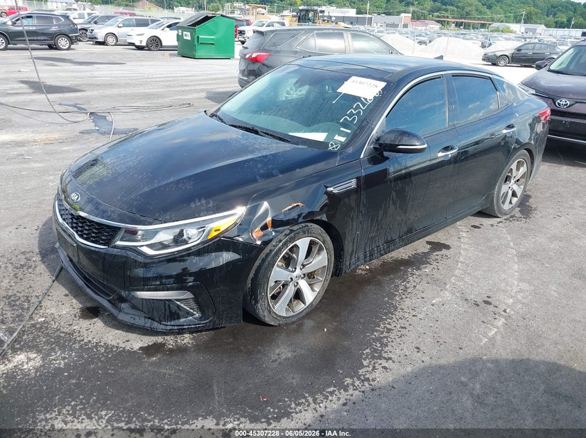 2019 Kia Optima VIN 5XXGT4L34KG332687 IAAI salvage auction — RIGHT SIDE, Repossessed (Missouri), sold $1,100 on 2026-07-14 (photo 2)