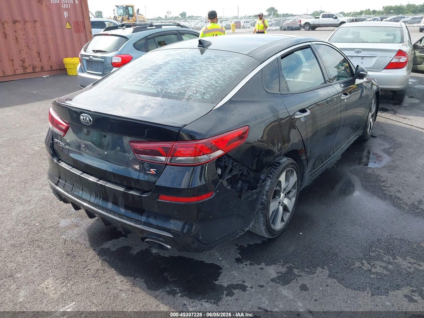 2019 Kia Optima VIN 5XXGT4L34KG332687 IAAI salvage auction — RIGHT SIDE, Repossessed (Missouri), sold $1,100 on 2026-07-14 (photo 4)
