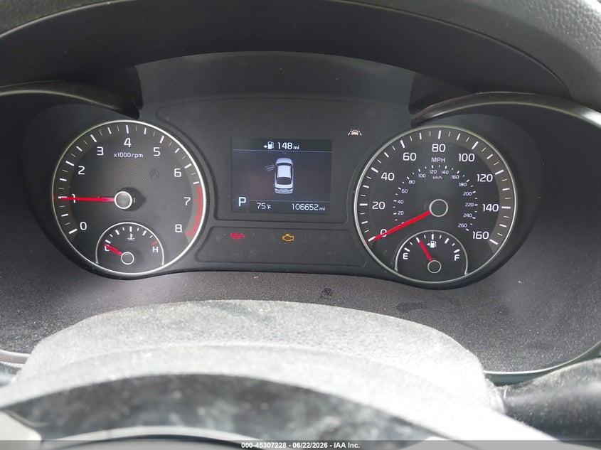 2019 Kia Optima VIN 5XXGT4L34KG332687 IAAI salvage auction — RIGHT SIDE, Repossessed (Missouri), sold $1,100 on 2026-07-14 (photo 7)