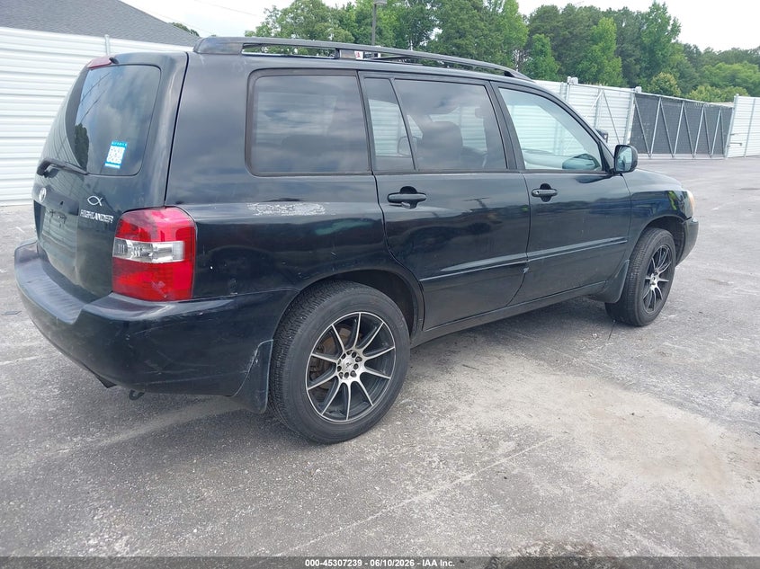 2005 Toyota Highlander VIN JTEDP21A050053977 IAAI salvage auction — NORMAL WEAR, Repossession Paperwork (Georgia), sold $300 on 2026-07-22 (photo 4)