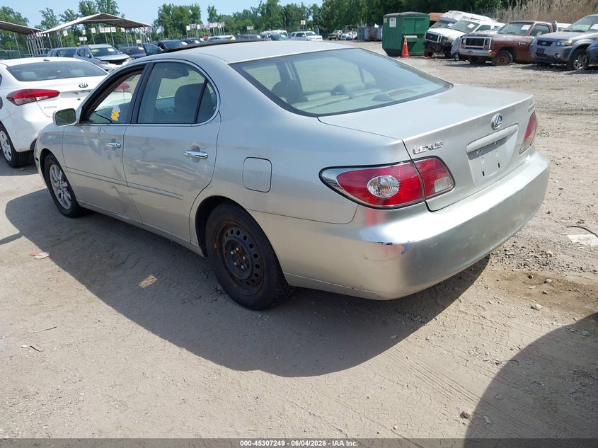 2004 Lexus ES VIN JTHBA30G045035195 IAAI salvage auction — SIDE, Clear-Dealer Only (Maryland), sold $475 on 2026-07-09 (photo 3)