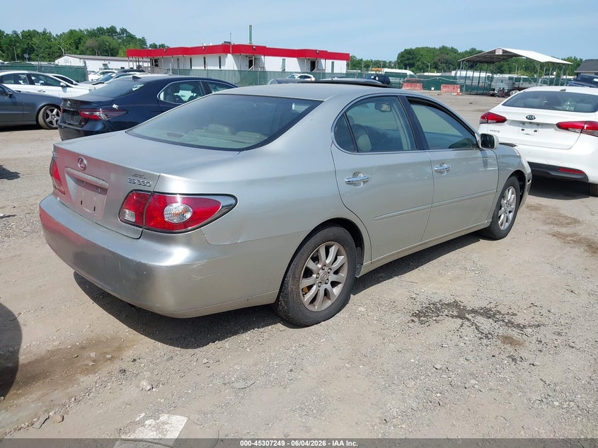 2004 Lexus ES VIN JTHBA30G045035195 IAAI salvage auction — SIDE, Clear-Dealer Only (Maryland), sold $475 on 2026-07-09 (photo 4)
