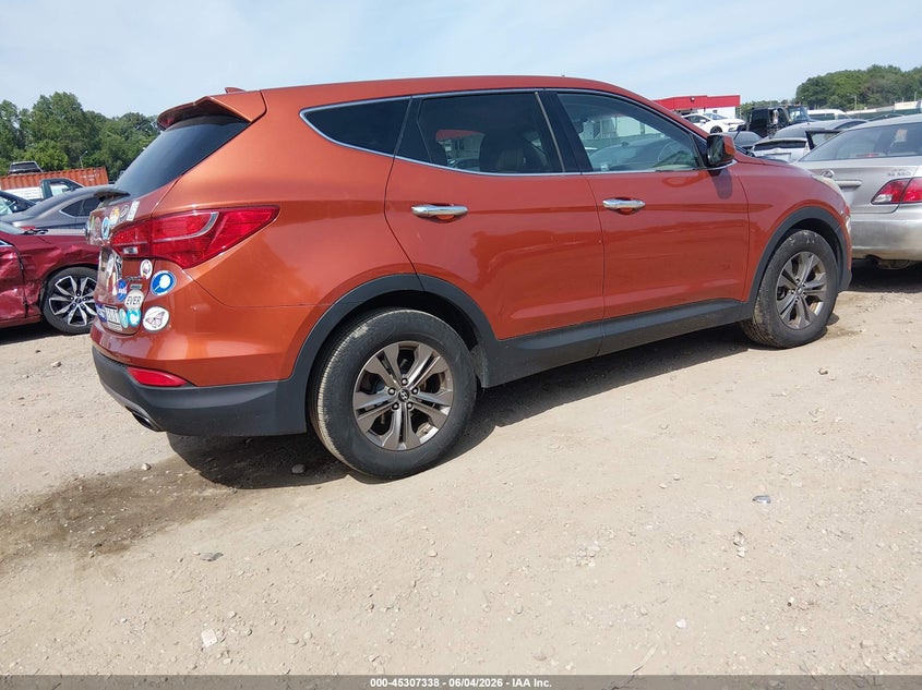 2015 Hyundai Santa fe VIN 5XYZTDLB7FG233217 IAAI salvage auction — NORMAL WEAR, Salvage Title, sold $1,500 on 2026-07-30 (photo 4)