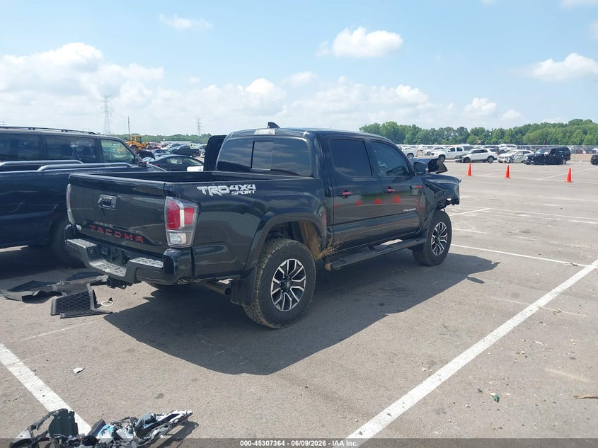 2021 Toyota Tacoma VIN 3TYCZ5AN7MT010784 IAAI salvage auction — FRONT END, Salvage Title, sold $11,150 on 2026-07-18 (photo 4)