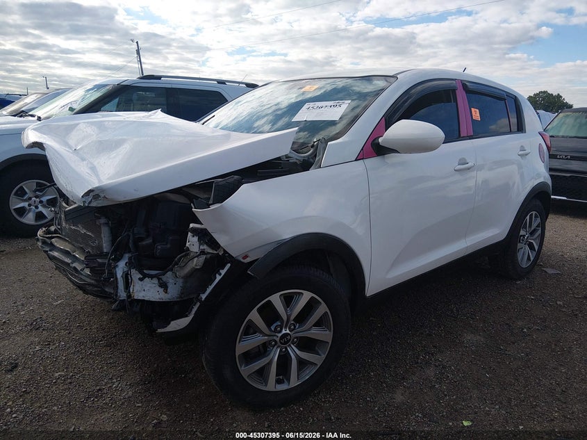2016 Kia Sportage VIN KNDPBCACXG7820719 IAAI salvage auction — FRONT END, Clear (Indiana), sold $600 on 2026-07-22 (photo 2)