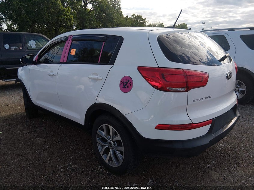 2016 Kia Sportage VIN KNDPBCACXG7820719 IAAI salvage auction — FRONT END, Clear (Indiana), sold $600 on 2026-07-22 (photo 3)