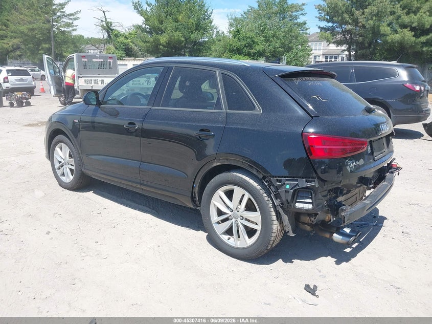 2018 Audi Q3 VIN WA1ECCFS3JR002498 IAAI salvage auction — REAR END, Salvage Title, sold $2,800 on 2026-07-21 (photo 3)