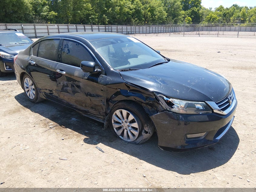 2015 Honda Accord VIN 1HGCR2F85FA088673 IAAI salvage auction — RIGHT SIDE, Salvage Title, sold $1,850 on 2026-07-18 (photo 1)