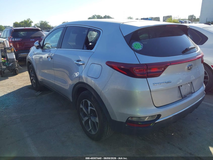 2022 Kia Sportage VIN KNDPM3AC1N7014792 IAAI salvage auction — THEFT, Salvage Title, sold $4,650 on 2026-07-13 (photo 3)