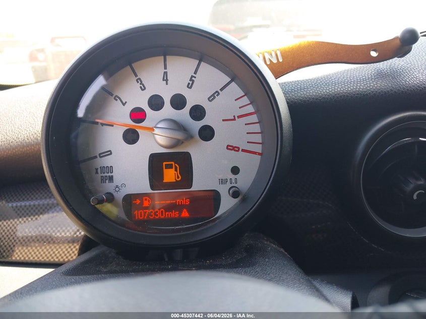 2012 Mini Cooper VIN WMWSV3C51CTY27024 IAAI salvage auction — REAR END, Salvage Title, sold $1,000 on 2026-07-23 (photo 7)