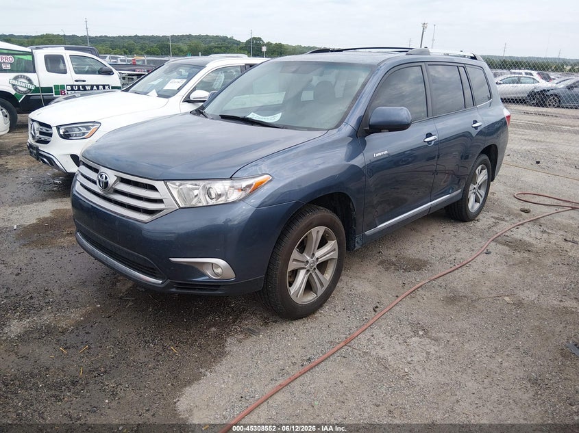 2012 Toyota Highlander VIN 5TDDK3EH5CS145029 IAAI salvage auction — HAIL, Clear (Oklahoma), sold $4,450 on 2026-07-28 (photo 2)