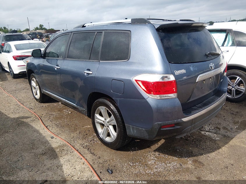 2012 Toyota Highlander VIN 5TDDK3EH5CS145029 IAAI salvage auction — HAIL, Clear (Oklahoma), sold $4,450 on 2026-07-28 (photo 3)