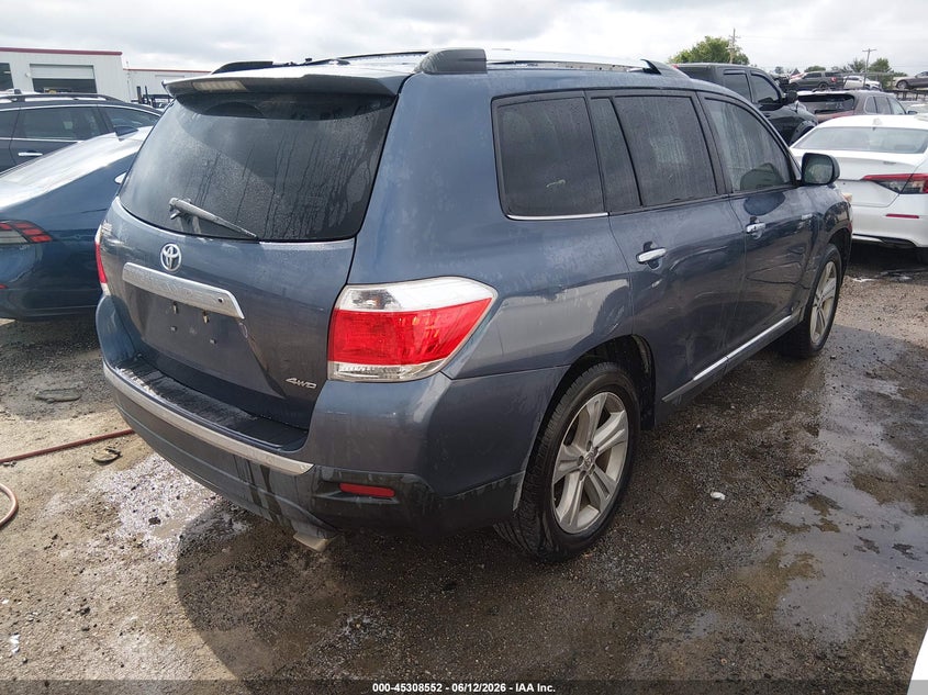 2012 Toyota Highlander VIN 5TDDK3EH5CS145029 IAAI salvage auction — HAIL, Clear (Oklahoma), sold $4,450 on 2026-07-28 (photo 4)