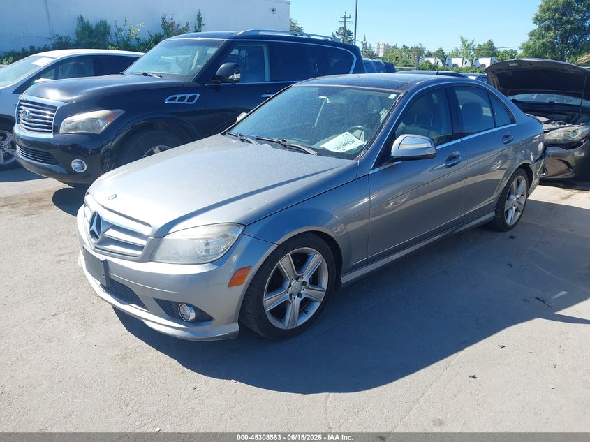 2009 Mercedes-benz C class VIN WDDGF81X69R078384 IAAI salvage auction — REAR END, Salvage (Idaho), sold $1,150 on 2026-07-06 (photo 2)