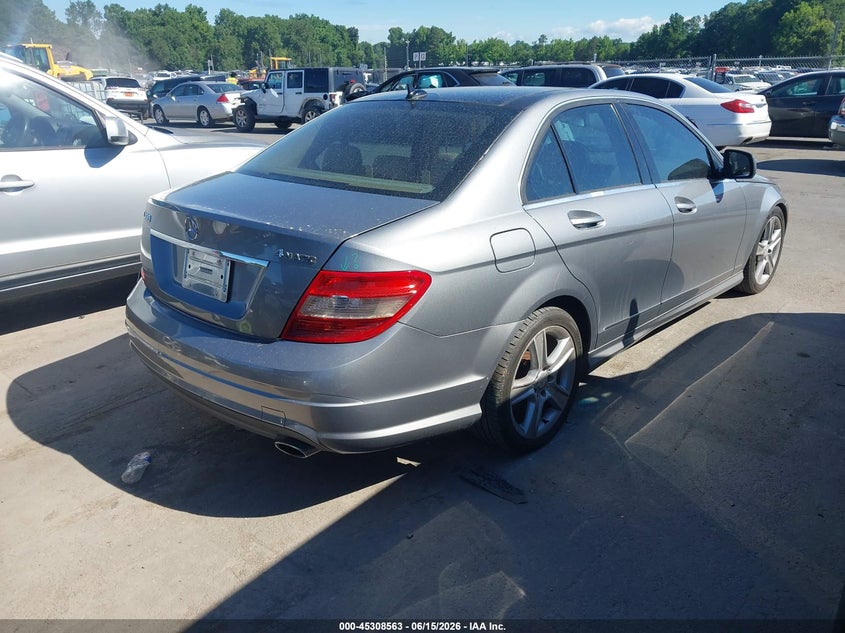 2009 Mercedes-benz C class VIN WDDGF81X69R078384 IAAI salvage auction — REAR END, Salvage (Idaho), sold $1,150 on 2026-07-06 (photo 4)