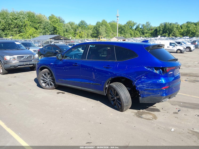 2025 Acura Mdx VIN 5J8YE1H09SL006655 IAAI salvage auction — REAR END, Salvage (Connecticut), sold $14,600 on 2026-07-29 (photo 3)