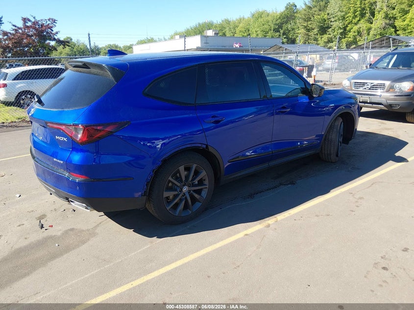 2025 Acura Mdx VIN 5J8YE1H09SL006655 IAAI salvage auction — REAR END, Salvage (Connecticut), sold $14,600 on 2026-07-29 (photo 4)