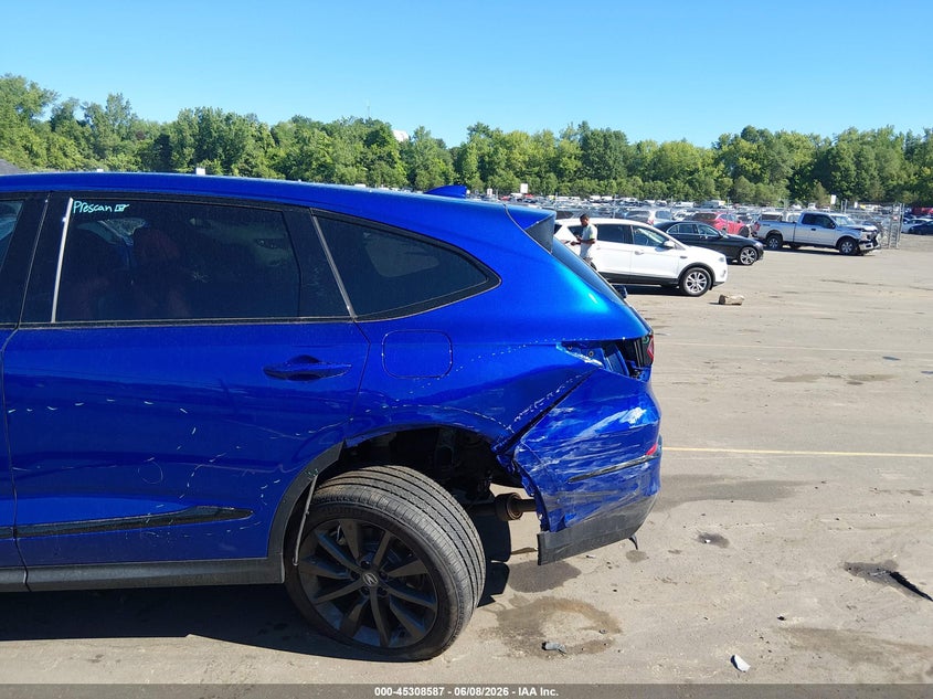 2025 Acura Mdx VIN 5J8YE1H09SL006655 IAAI salvage auction — REAR END, Salvage (Connecticut), sold $14,600 on 2026-07-29 (photo 6)