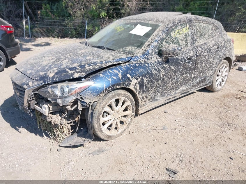 2015 Mazda 3 VIN JM1BM1M34F1238055 IAAI salvage auction — FRONT END, Salvage Title, sold $700 on 2026-08-01 (photo 2)