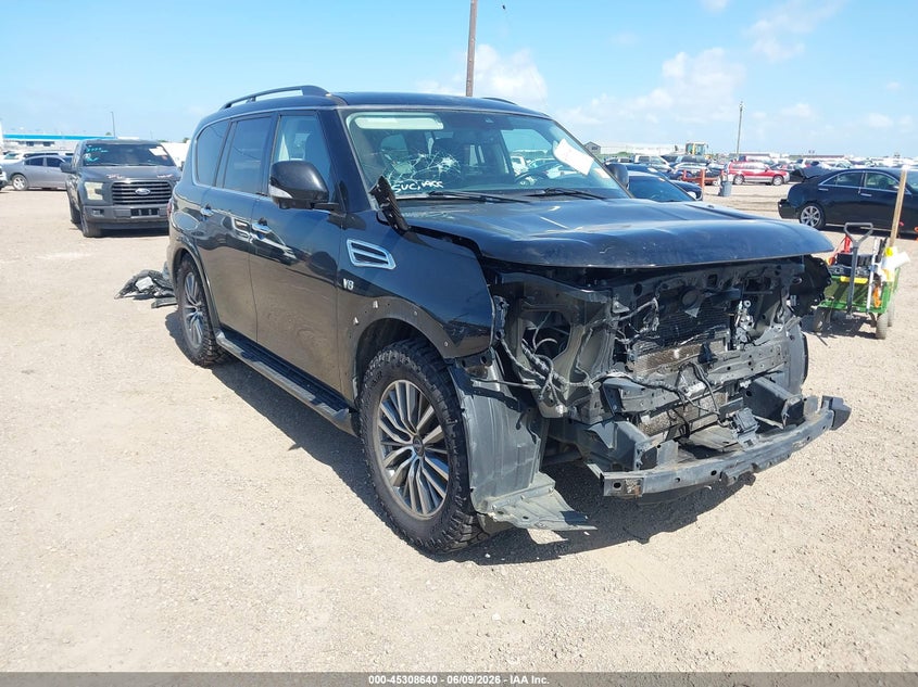 2021 Nissan Armada VIN JN8AY2BA5M9371367 IAAI salvage auction — FRONT END, Salvage (Texas), sold $4,500 on 2026-07-24 (photo 1)