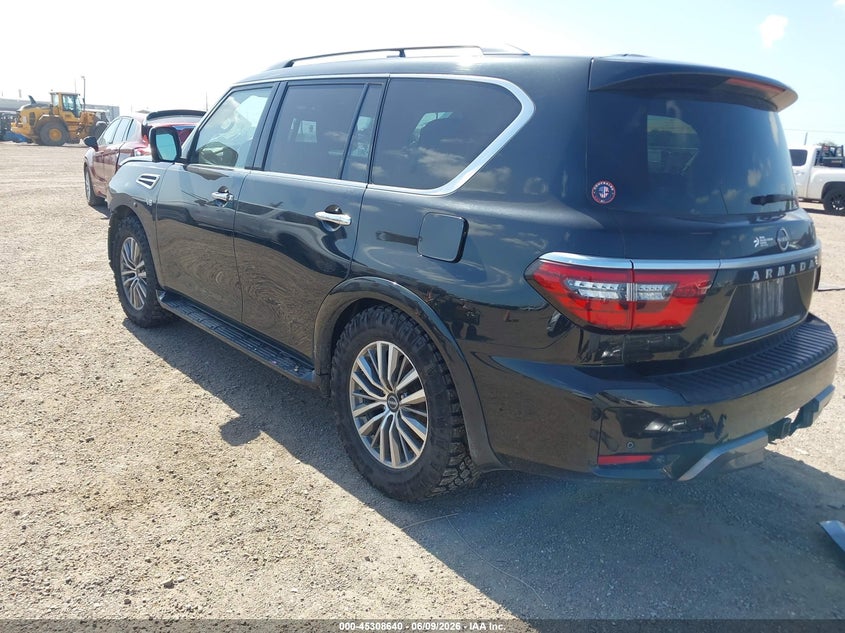 2021 Nissan Armada VIN JN8AY2BA5M9371367 IAAI salvage auction — FRONT END, Salvage (Texas), sold $4,500 on 2026-07-24 (photo 3)