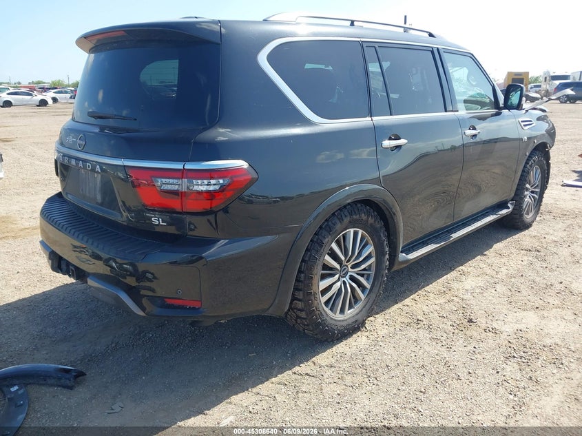 2021 Nissan Armada VIN JN8AY2BA5M9371367 IAAI salvage auction — FRONT END, Salvage (Texas), sold $4,500 on 2026-07-24 (photo 4)