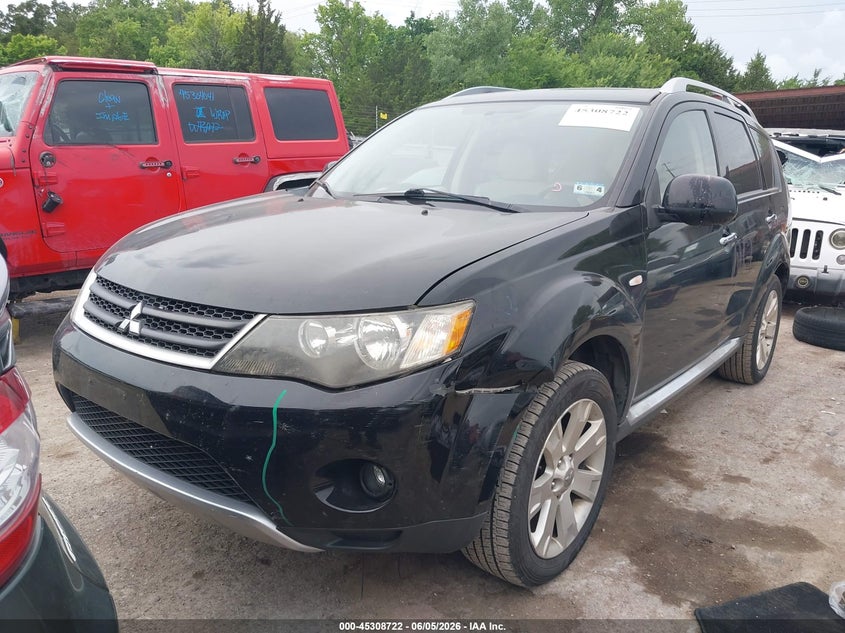 2008 Mitsubishi Outlander VIN JA4LS31W38Z013080 IAAI salvage auction — HAIL, Clear (Oklahoma), sold $1,050 on 2026-07-09 (photo 2)