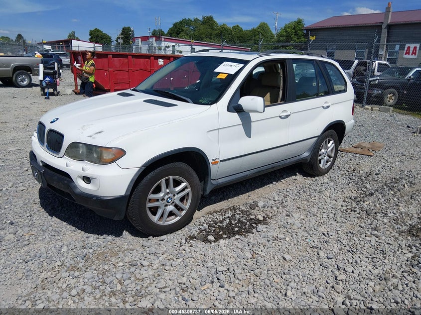 2004 BMW X5 VIN 5UXFA13534LU38695 IAAI salvage auction — NORMAL WEAR, Original (West Virginia), sold $200 on 2026-07-08 (photo 2)