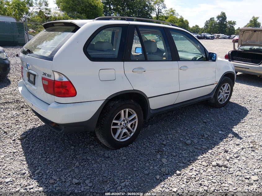 2004 BMW X5 VIN 5UXFA13534LU38695 IAAI salvage auction — NORMAL WEAR, Original (West Virginia), sold $200 on 2026-07-08 (photo 4)
