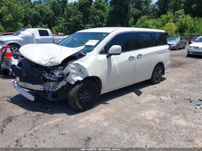2015 Nissan Quest VIN JN8AE2KP5F9132868 IAAI salvage auction — FRONT END, Salvage (Mississippi), sold $250 on 2026-07-29 (photo 2)