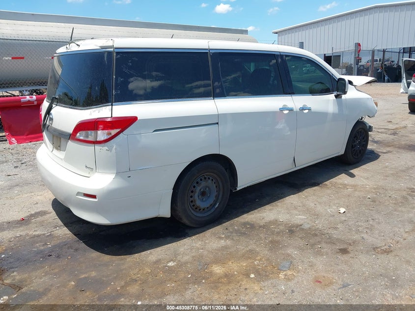 2015 Nissan Quest VIN JN8AE2KP5F9132868 IAAI salvage auction — FRONT END, Salvage (Mississippi), sold $250 on 2026-07-29 (photo 4)