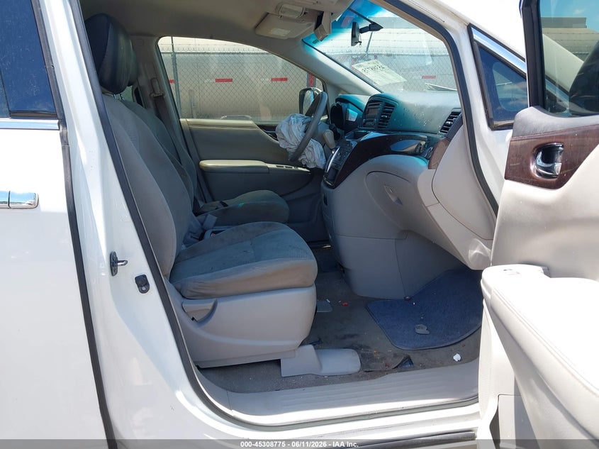 2015 Nissan Quest VIN JN8AE2KP5F9132868 IAAI salvage auction — FRONT END, Salvage (Mississippi), sold $250 on 2026-07-29 (photo 5)