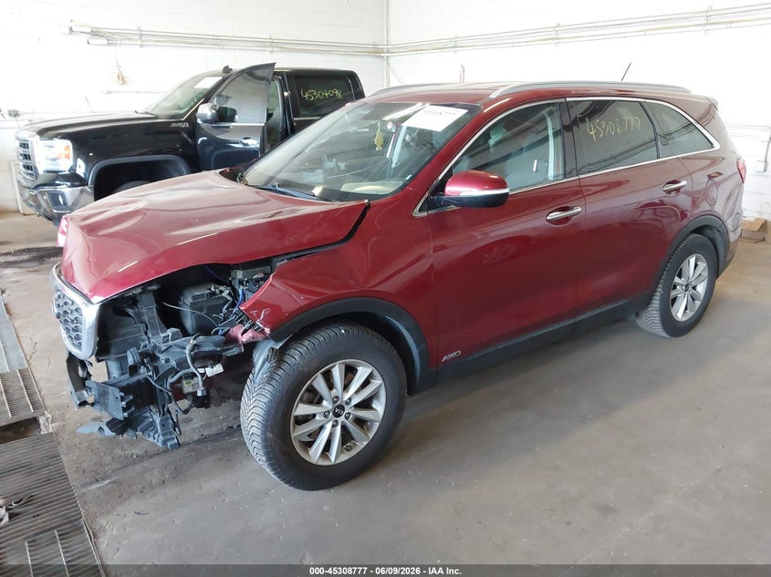 2020 Kia Sorento VIN 5XYPGDA35LG654839 IAAI salvage auction — FRONT END, Salvage Title, sold $850 on 2026-07-22 (photo 2)