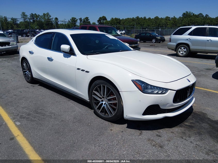 2015 Maserati Ghibli VIN ZAM57RTA7F1149692 IAAI salvage auction — NORMAL WEAR, Clear (South Carolina), sold $2,050 on 2026-08-05 (photo 1)