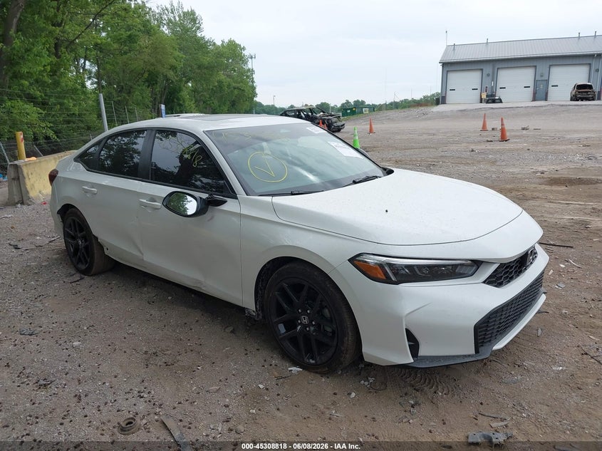 2025 Honda Civic VIN 2HGFE4F87SH352637 IAAI salvage auction — FRONT END, Salvage (Indiana), sold $7,800 on 2026-07-26 (photo 1)