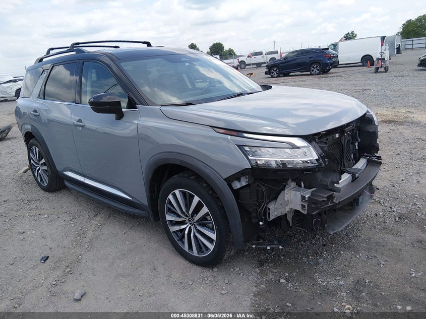 2022 Nissan Pathfinder VIN 5N1DR3DH9NC234518 IAAI salvage auction — FRONT & REAR, Salvage Title, sold $7,700 on 2026-07-29 (photo 1)