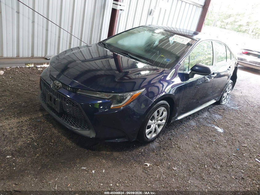 2021 Toyota Corolla VIN 5YFEPMAEXMP269038 IAAI salvage auction — LEFT REAR, Salvage Title, sold $3,950 on 2026-07-09 (photo 2)