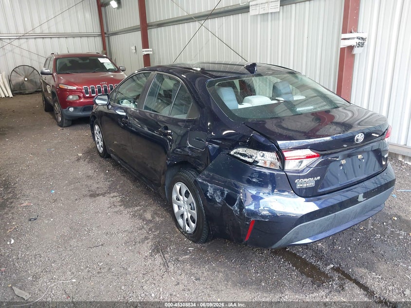 2021 Toyota Corolla VIN 5YFEPMAEXMP269038 IAAI salvage auction — LEFT REAR, Salvage Title, sold $3,950 on 2026-07-09 (photo 3)