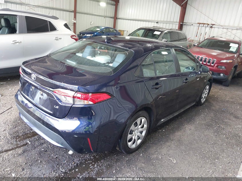 2021 Toyota Corolla VIN 5YFEPMAEXMP269038 IAAI salvage auction — LEFT REAR, Salvage Title, sold $3,950 on 2026-07-09 (photo 4)