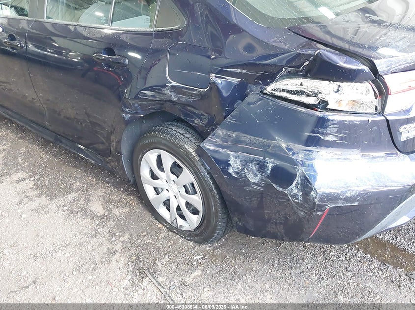 2021 Toyota Corolla VIN 5YFEPMAEXMP269038 IAAI salvage auction — LEFT REAR, Salvage Title, sold $3,950 on 2026-07-09 (photo 6)