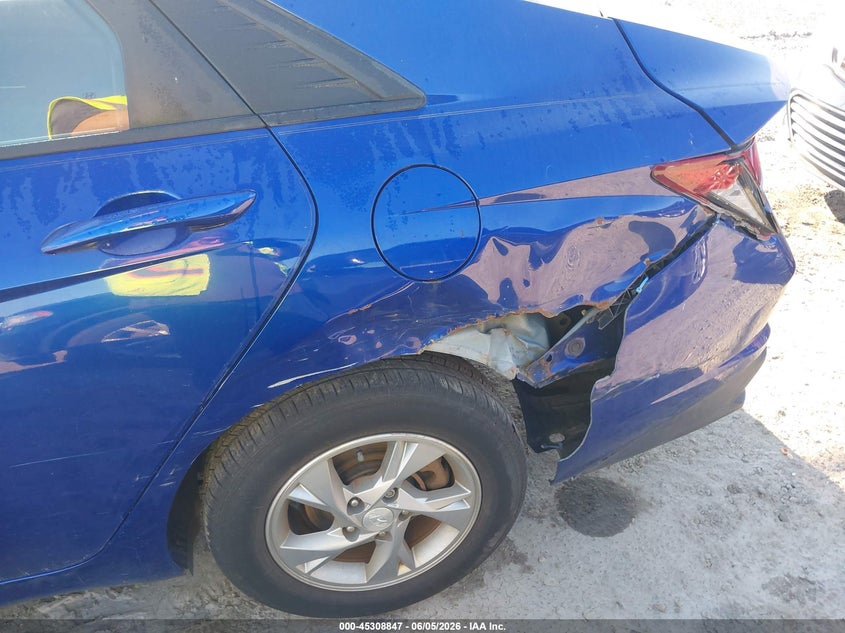 2021 Hyundai Elantra VIN 5NPLL4AG0MH030339 IAAI salvage auction — REAR END, Salvage (Georgia), sold $3,000 on 2026-07-31 (photo 6)