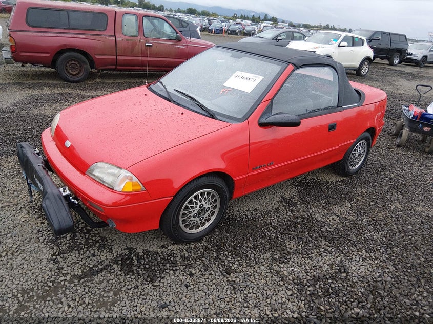 1991 Geo Metro VIN JG1MR3366MK602963 IAAI salvage auction — NORMAL WEAR, Clear - Public Restricted (Oregon), sold $2,950 on 2026-07-06 (photo 2)