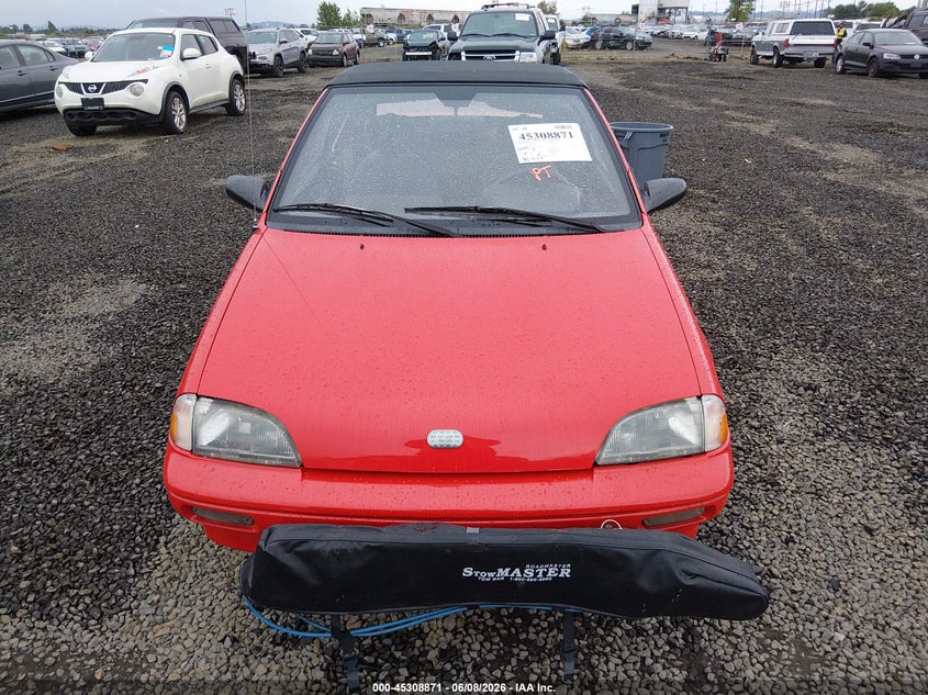 1991 Geo Metro VIN JG1MR3366MK602963 IAAI salvage auction — NORMAL WEAR, Clear - Public Restricted (Oregon), sold $2,950 on 2026-07-06 (photo 6)