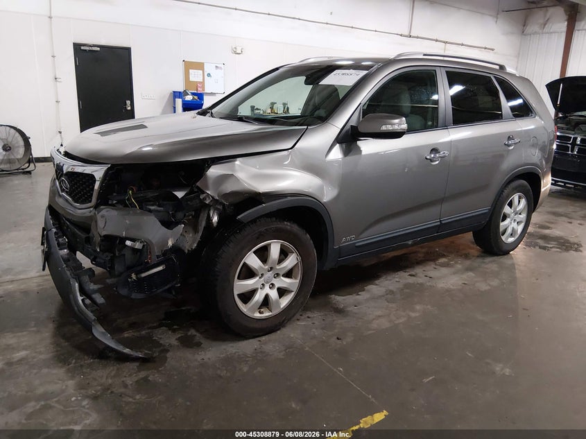 2012 Kia Sorento VIN 5XYKTDA21CG259425 IAAI salvage auction — LEFT FRONT, Salvage (Illinois), sold $1,450 on 2026-07-21 (photo 2)