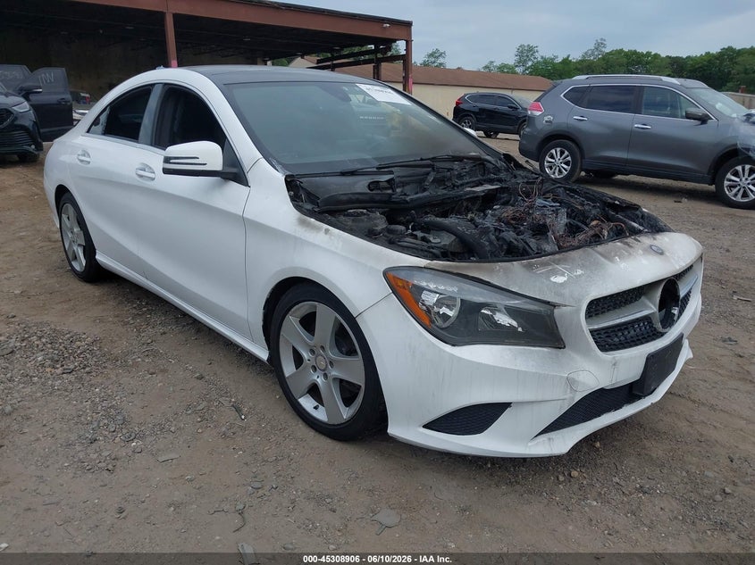 2015 Mercedes-benz Cla-klasse VIN WDDSJ4EB8FN229454 IAAI salvage auction — ENGINE BURN, Salvage Title, sold $450 on 2026-07-21 (photo 1)