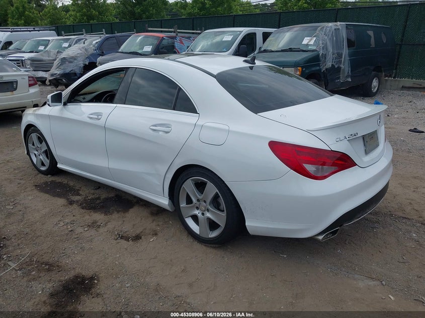 2015 Mercedes-benz Cla-klasse VIN WDDSJ4EB8FN229454 IAAI salvage auction — ENGINE BURN, Salvage Title, sold $450 on 2026-07-21 (photo 3)